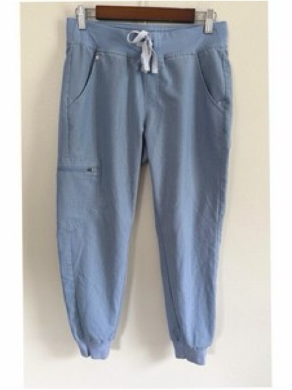 Figs High waisted Zamora Joggers in heather indigo